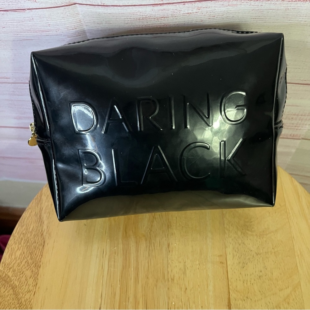 YSL Beaute Patent Leather “Daring Black” Make Up Bag